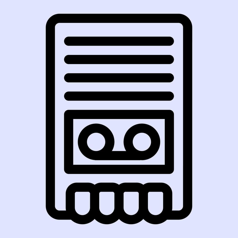 Recorder Retro Icon vector