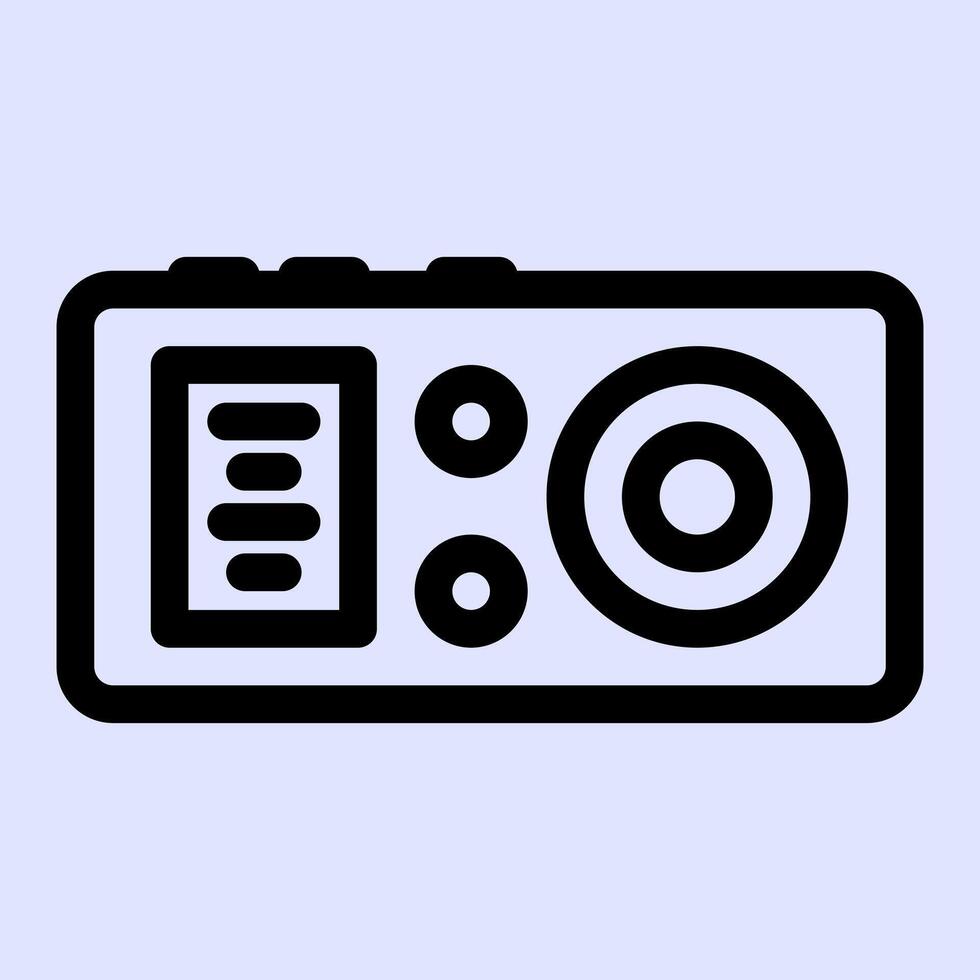 Recorder Electronic Icon vector