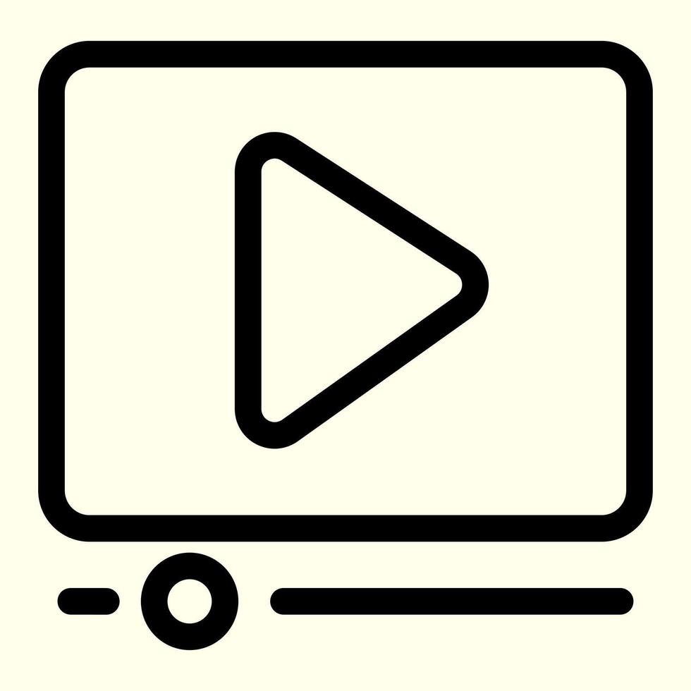 Play Movie Button Icon vector