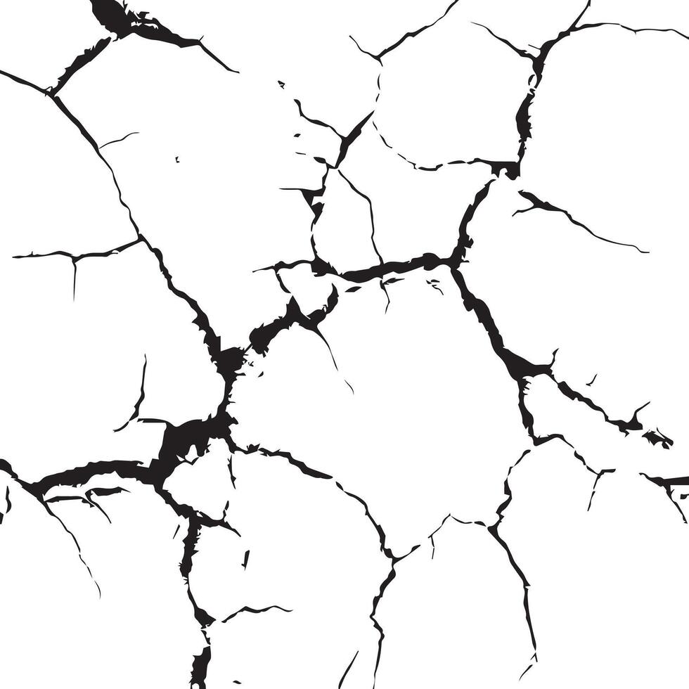 Shattered Ice Grunge Texture Template for Cold and Fragmented Designs vector