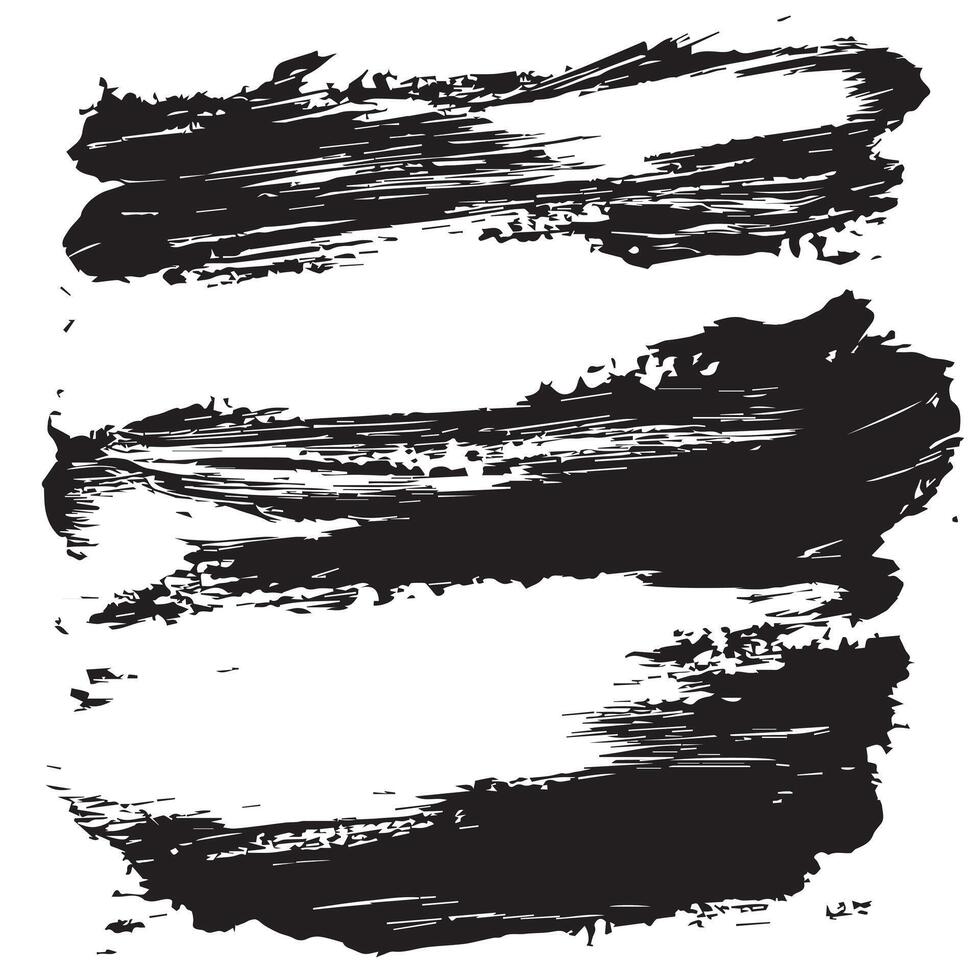 Paintbrush Stroke Grunge Texture for Handcrafted Effects vector