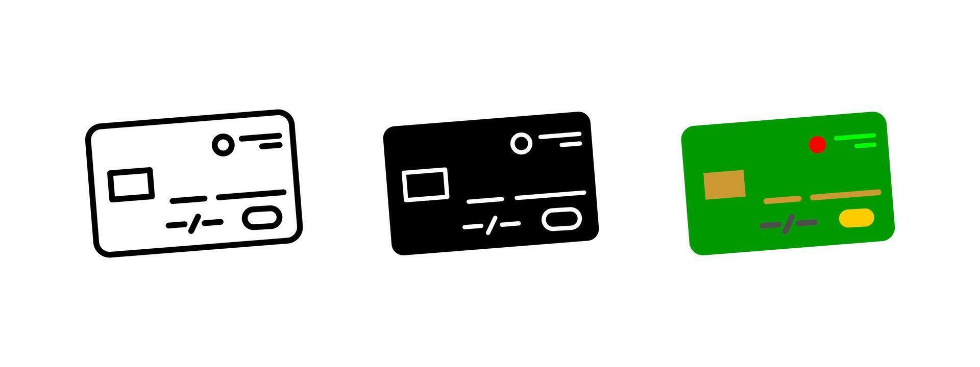 Credit card icon. Banking and payment symbol. Finance and transaction illustration. Secure money exchange pictogram. Digital commerce and financial concept. vector