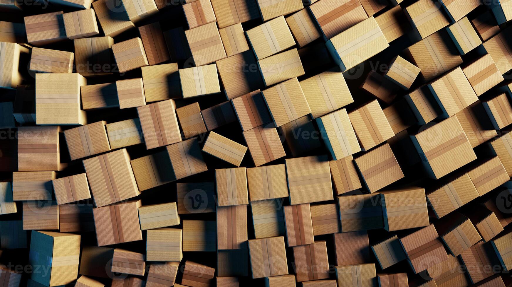 Chaotic Harmony. A Play of Light and Texture in Wooden Cubes photo