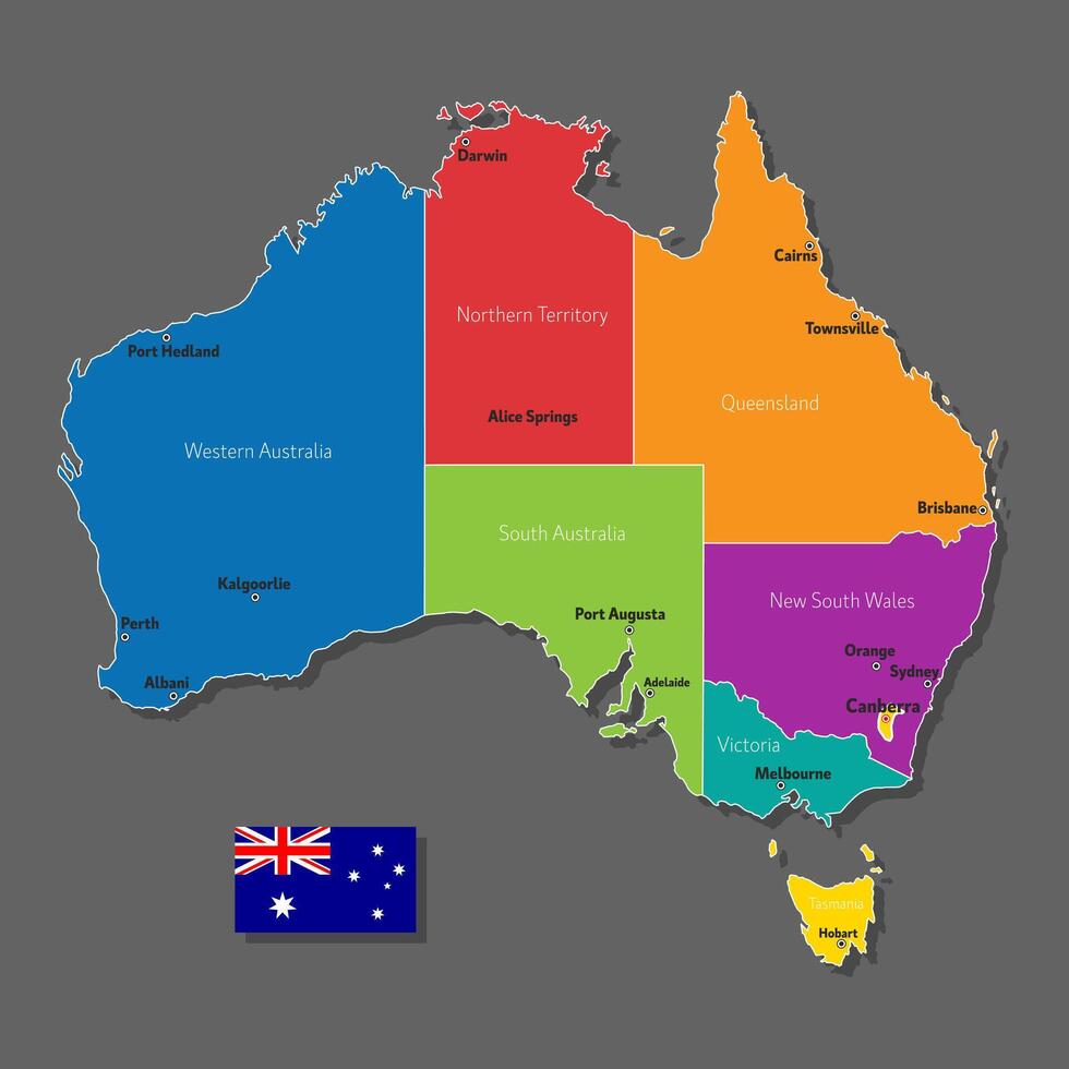 map of Australia vector