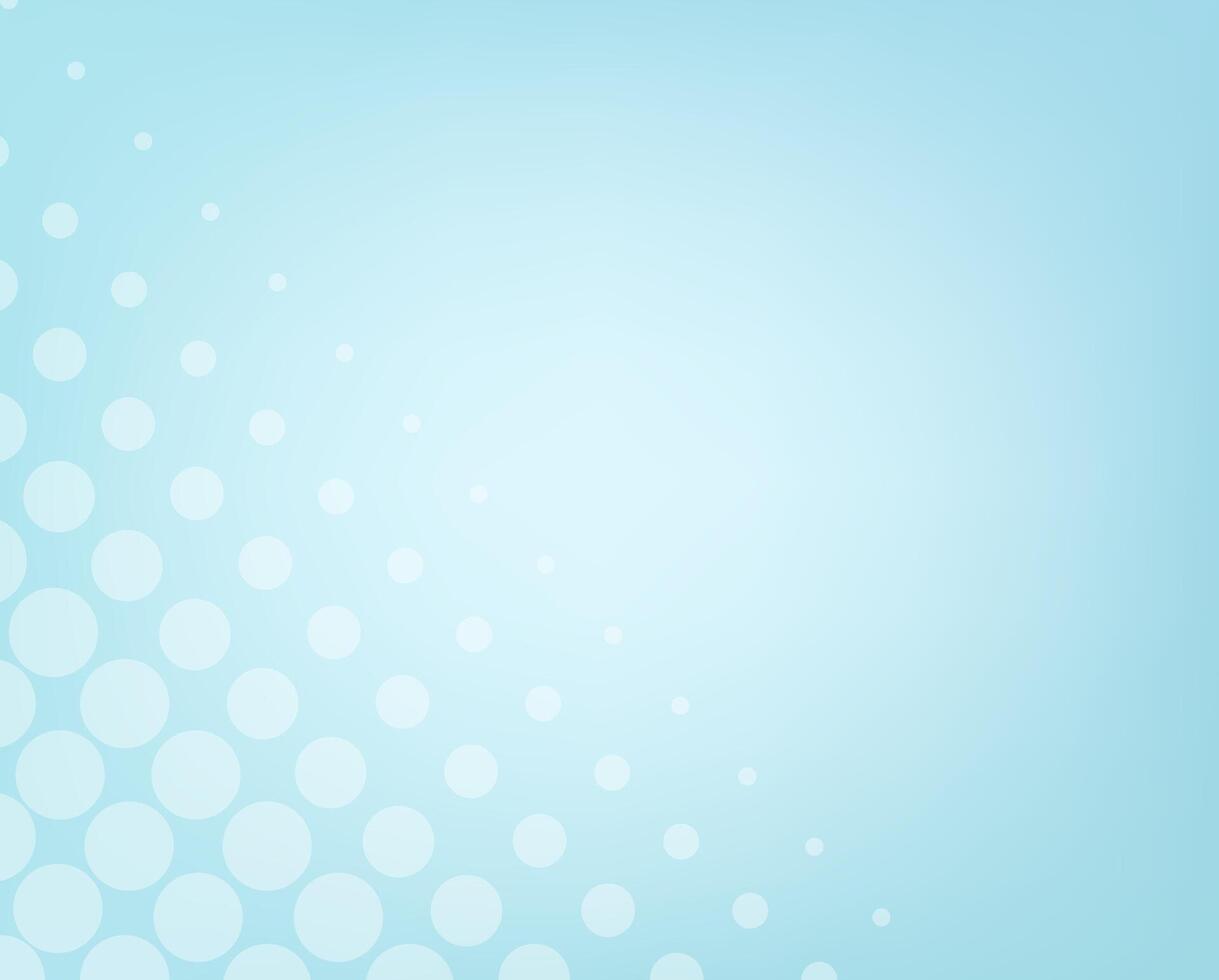 Abstract white circle dots effect blue color background. Wallpaper design vector