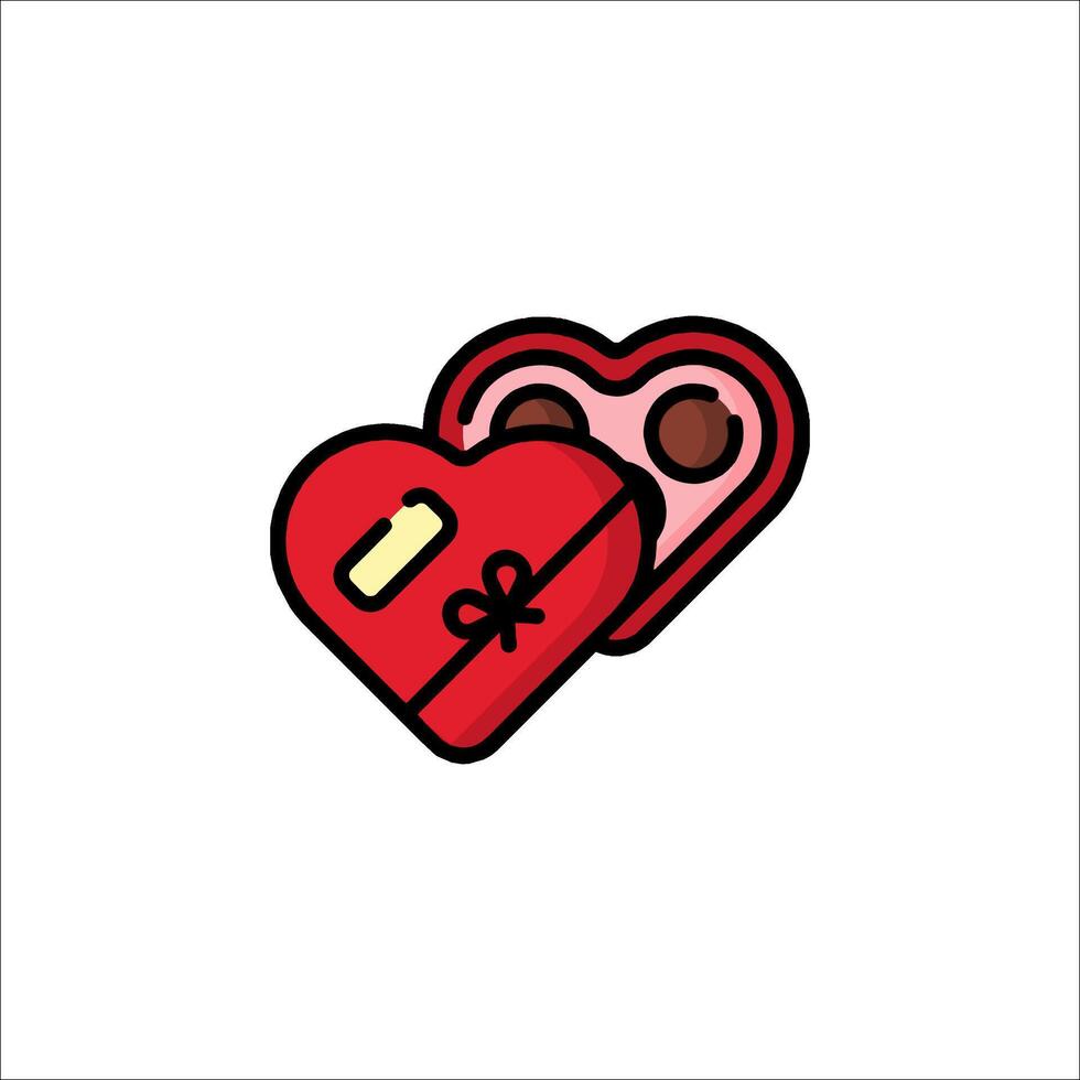 Valentine's day icon with a heart shape vector