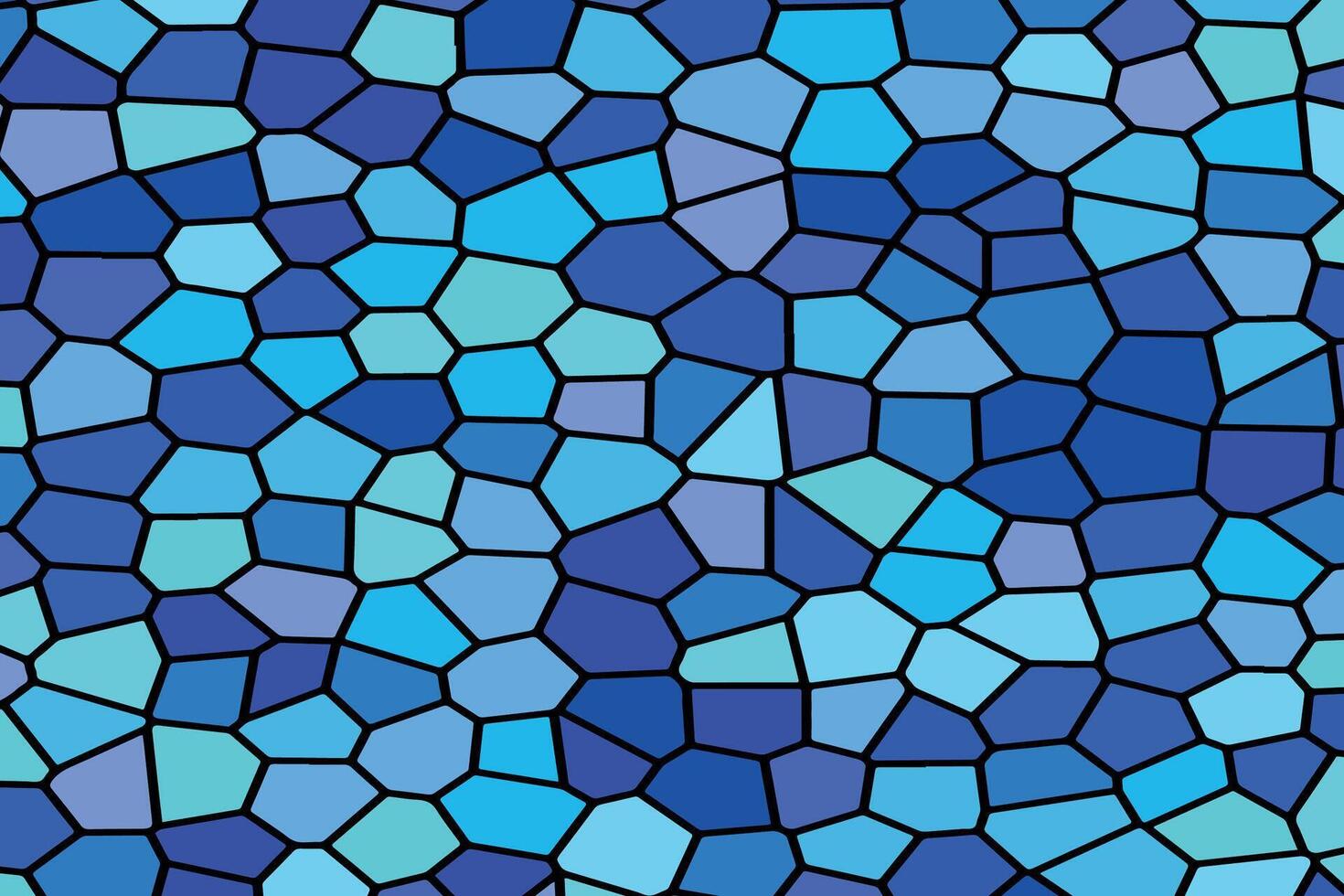 Design of pieces in bluish tones vector