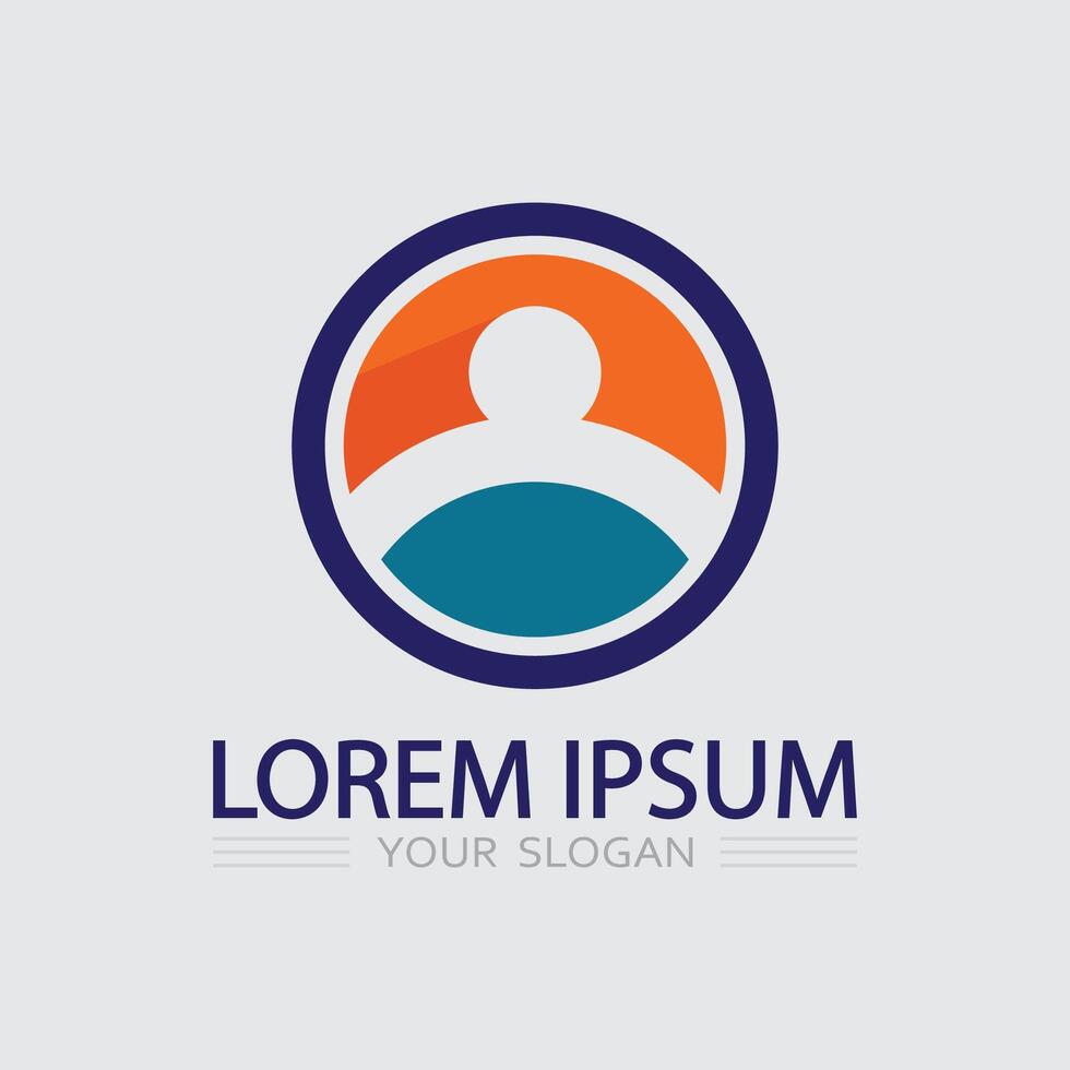 Business icon and logo design graphic succes people vector