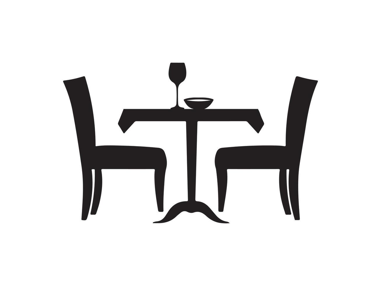 Dining Table Line Icon - Simple Thin Line Icon, Premium Quality Design Element. dining table and chairs line icon. vector
