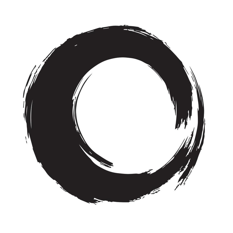 Weathered Enso Circle Stroke vector