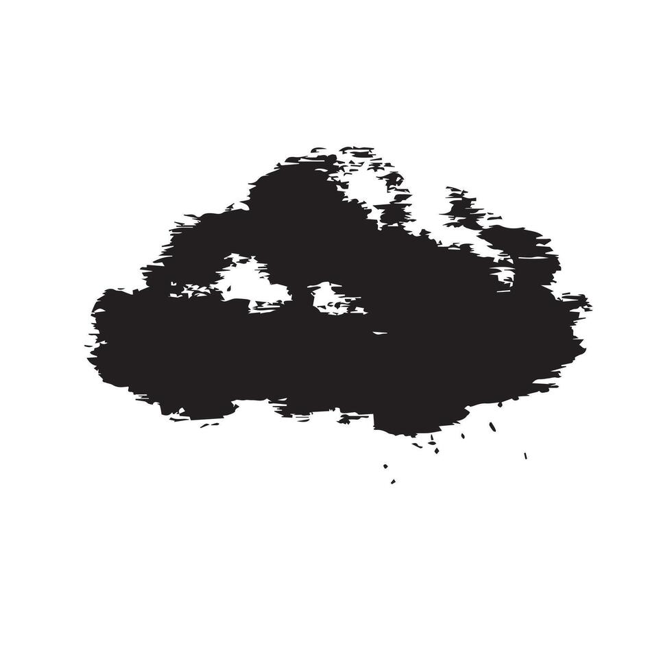 Dirty Cloud Brush Stroke vector