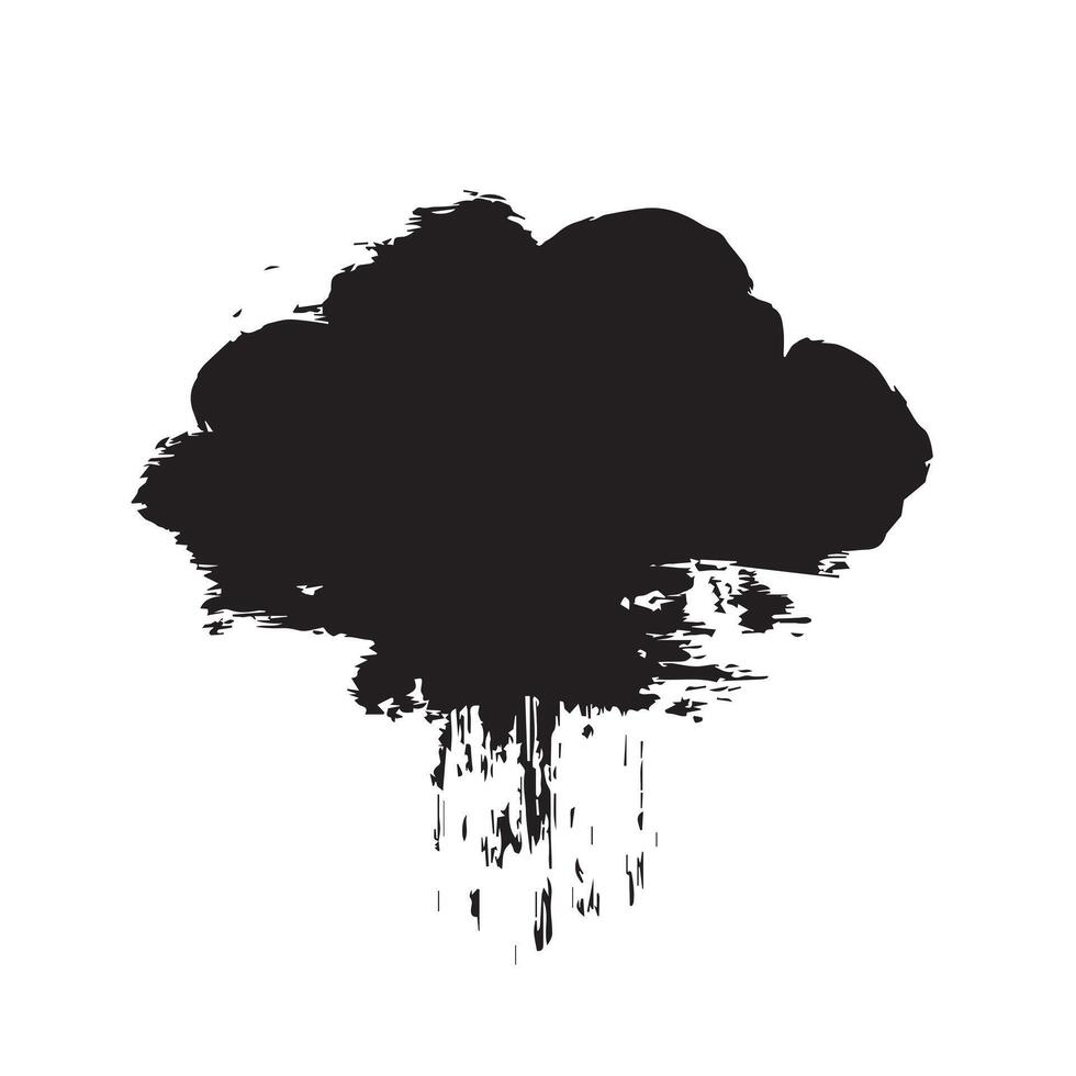 Stormy Grunge Abstract Brush vector