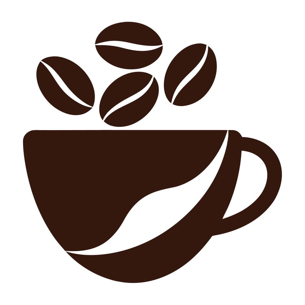 Coffee Mug Logo Design and Beverage Branding Illustration vector