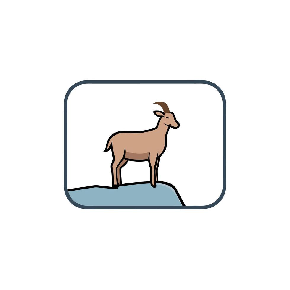 Goat Logo Silhouette Creative and Professional Designs vector