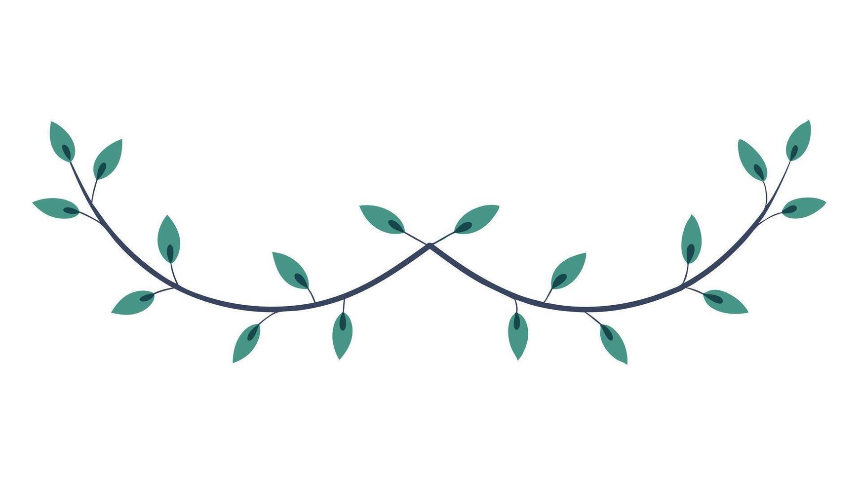 Decorative Floral Frame with Underline for Creative vector
