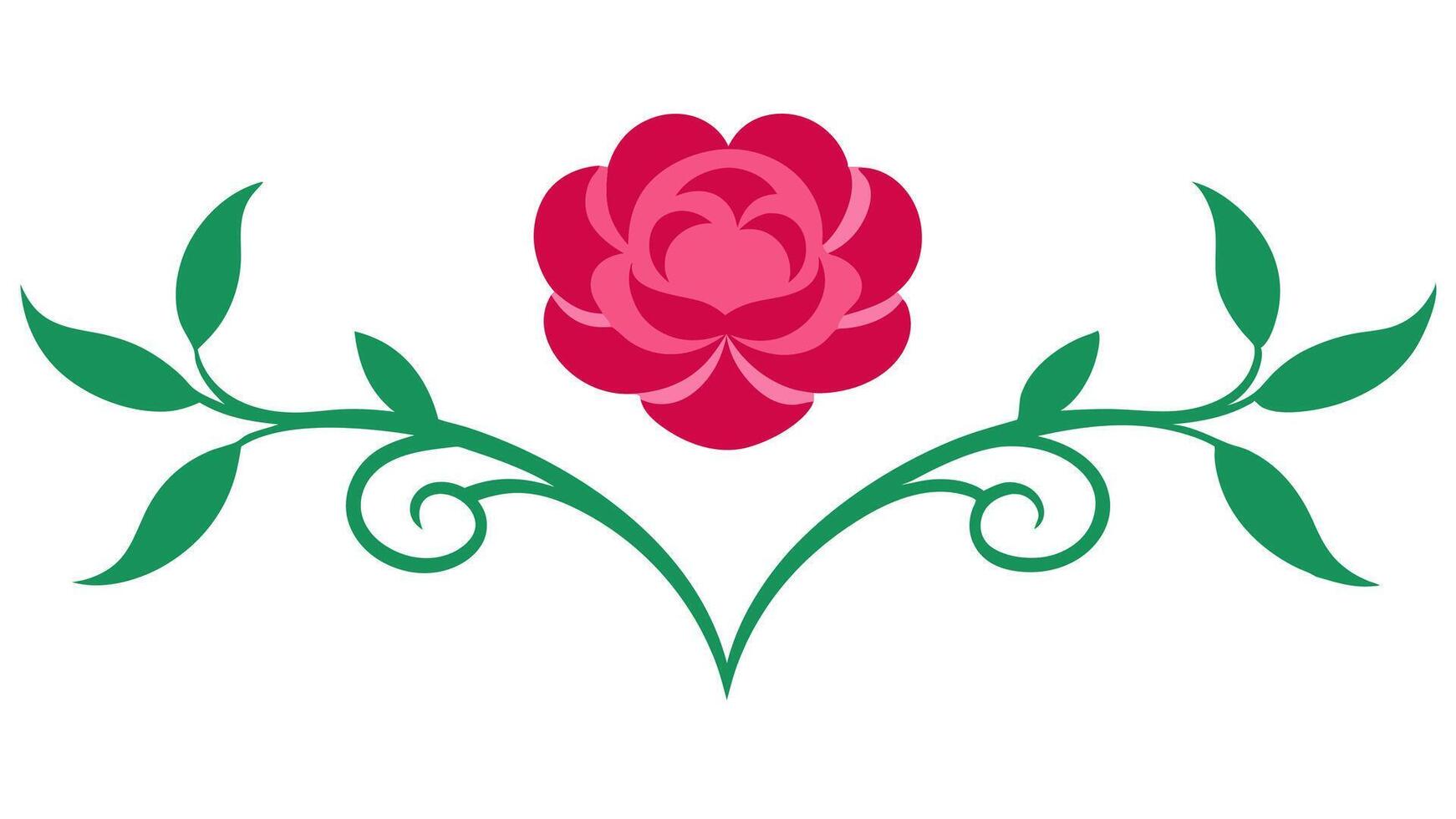 Floral Ornament Underline Design and Decoration vector
