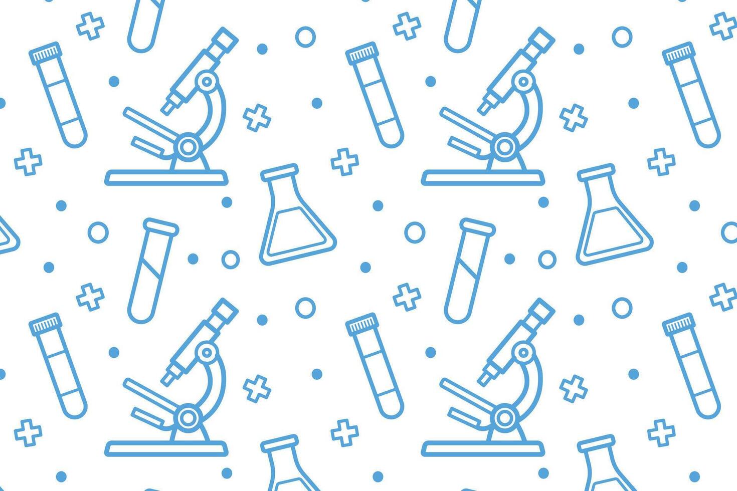 Medical instruments pattern. Laboratory. Diagnostics. illustration in flat style. vector