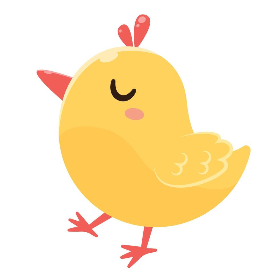 Cute chick. Fine illustration vector