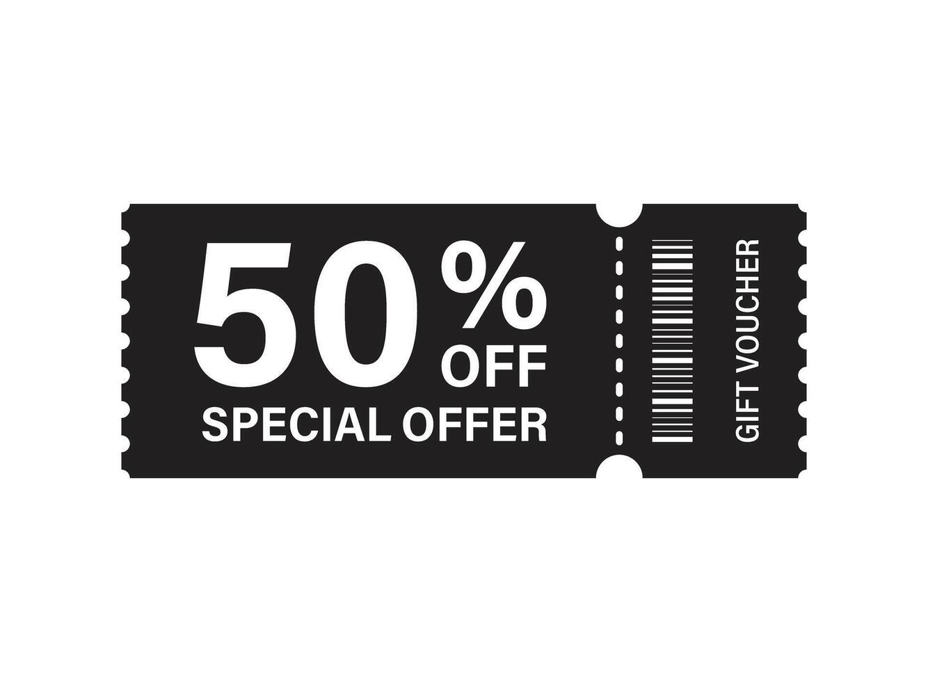 50 off special offer illustration vector