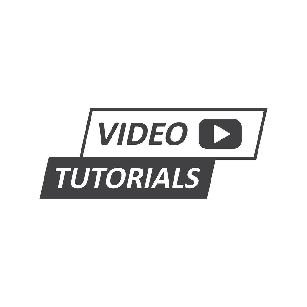 tutorials logo design vector