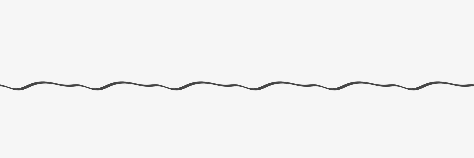 Curved brush line seamless pattern vector