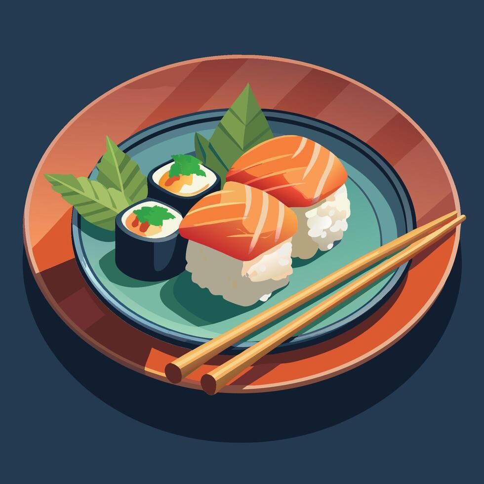 Japanese Sushi Menu vector