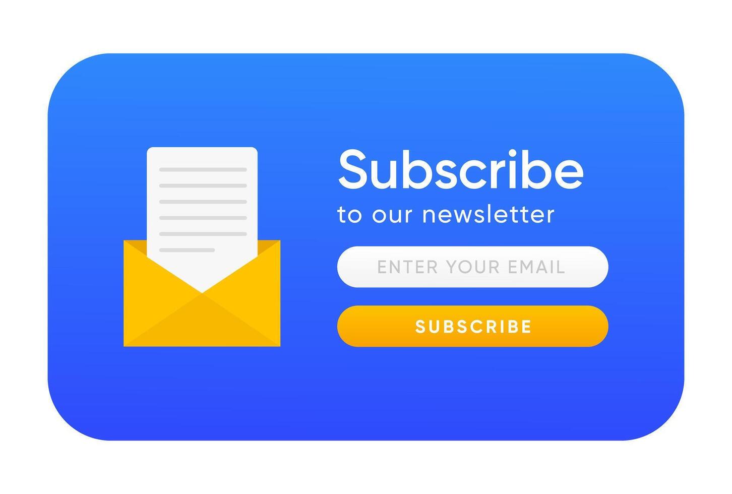 Subscribe to our newsletter vector