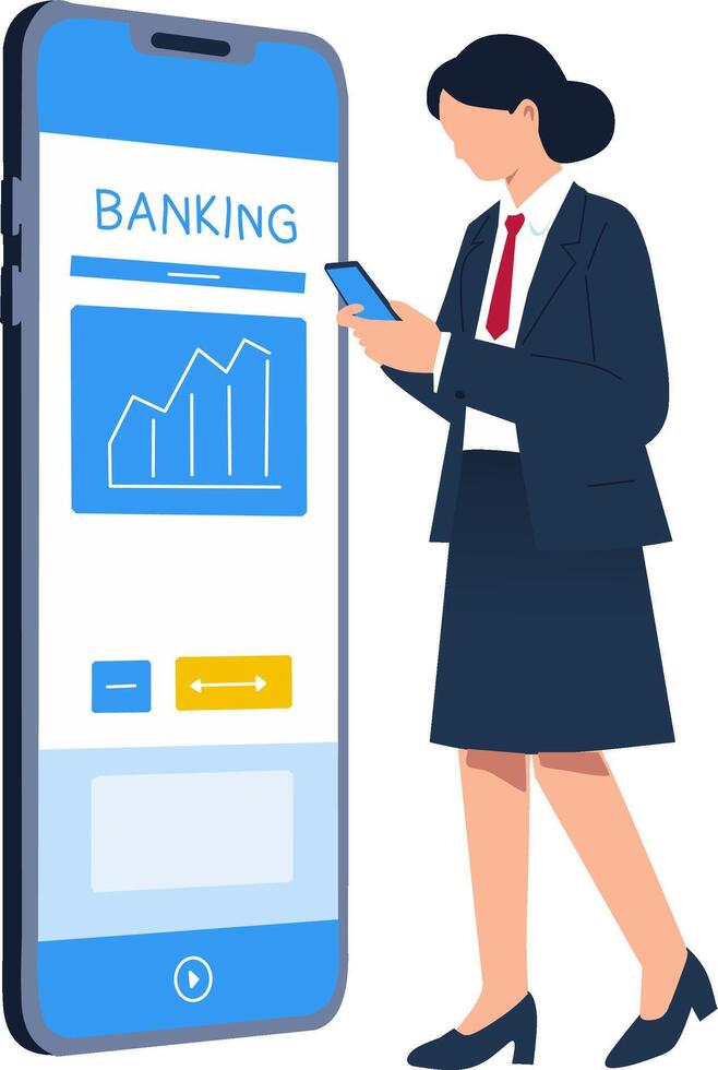 How to create a mobile banking app vector