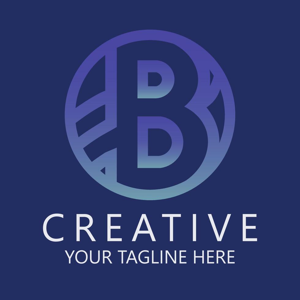 the logo for creative, with a blue background vector