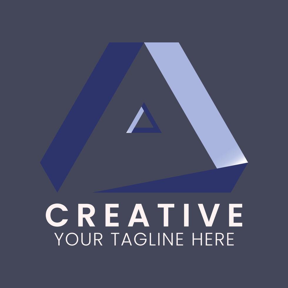 Modern Letter A Logo Futuristic, Digital, and Tech-Inspired Design vector