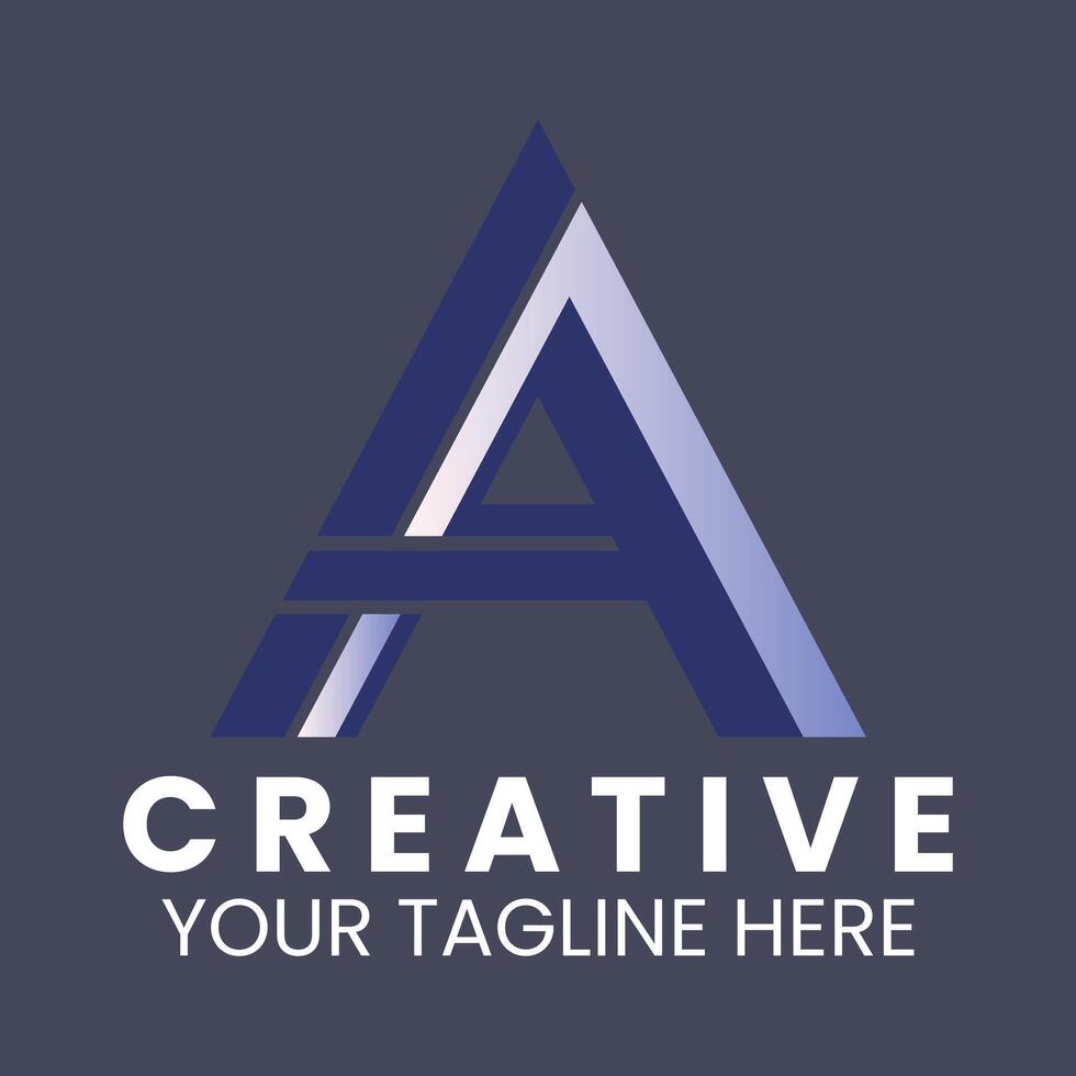 a letter a logo design template vector