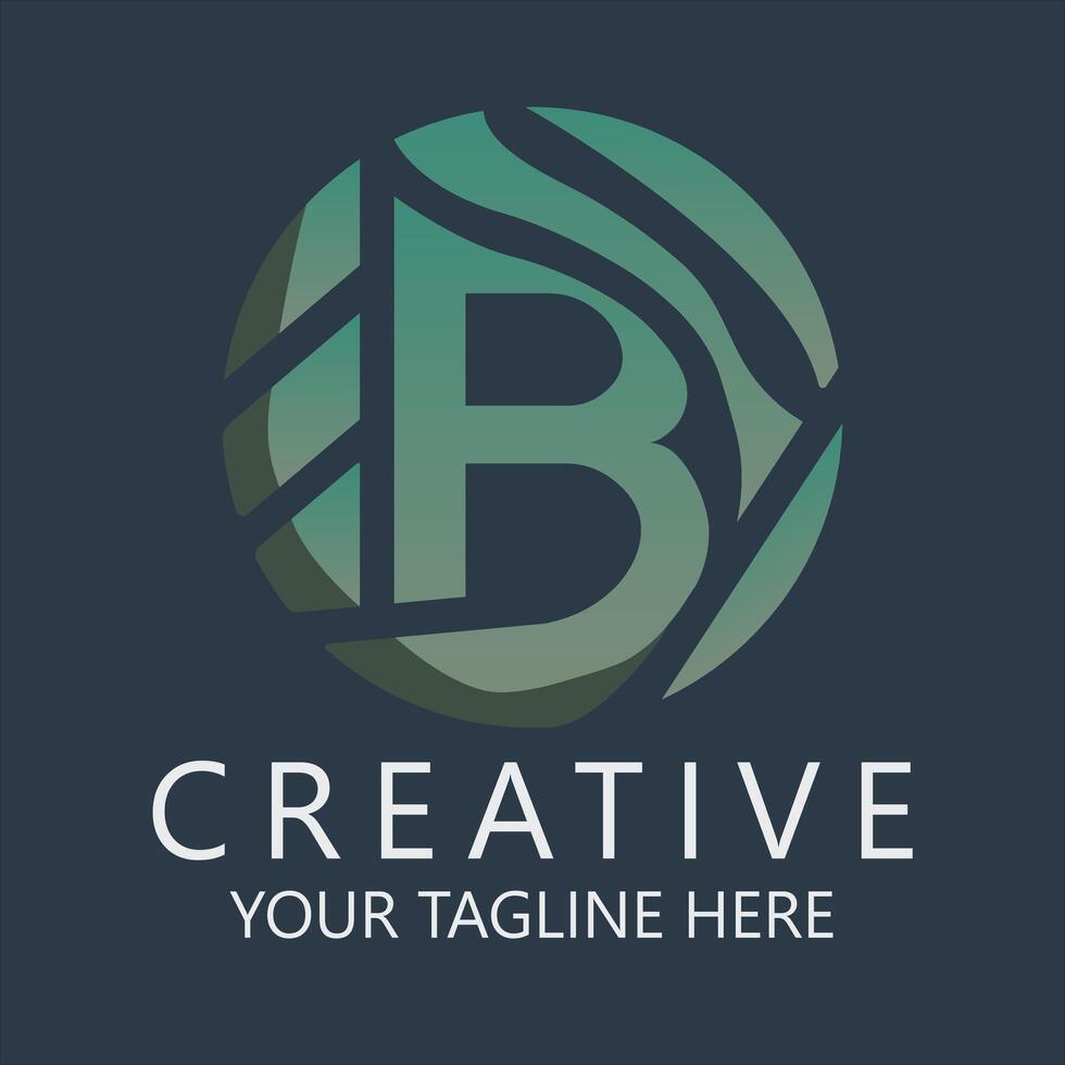 a logo for creative, with a green and blue circle vector
