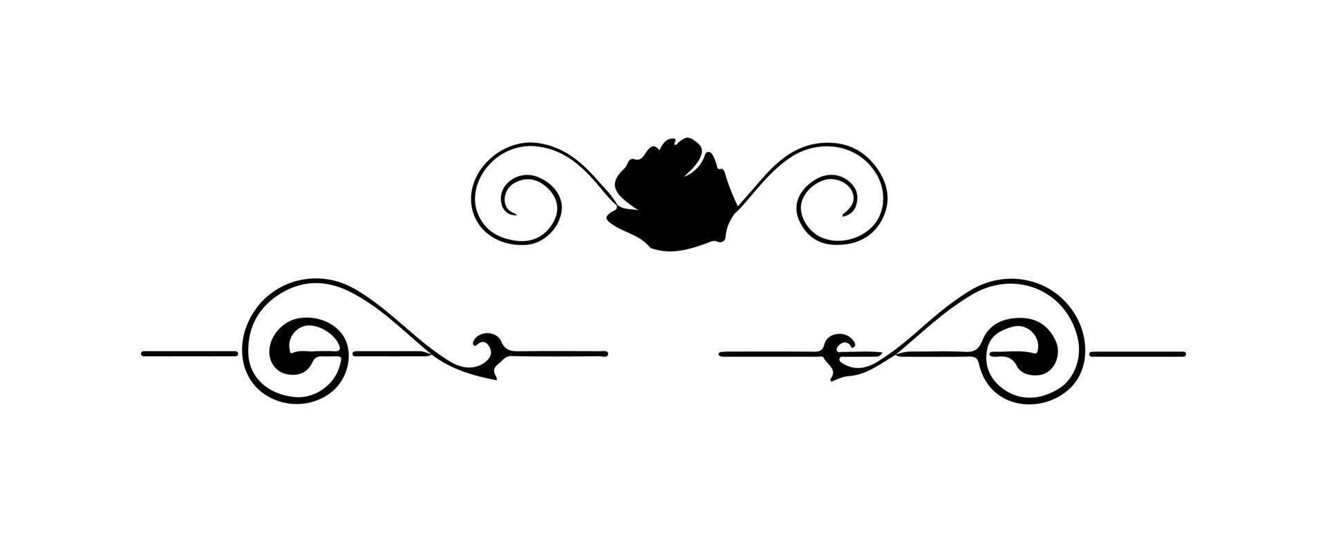 Set of decorative art vintage frame and border ornament vector