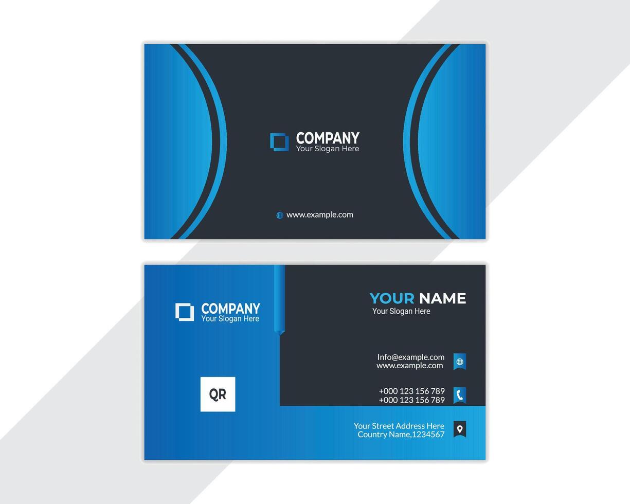 Creative and modern business card template design vector