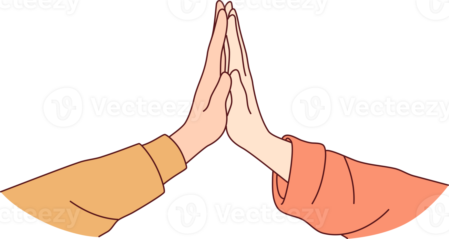 Hands of two men join demonstrate warm relationships and presence of care and support. Warm relationships between people due to empathy and close connection or willingness to help. png