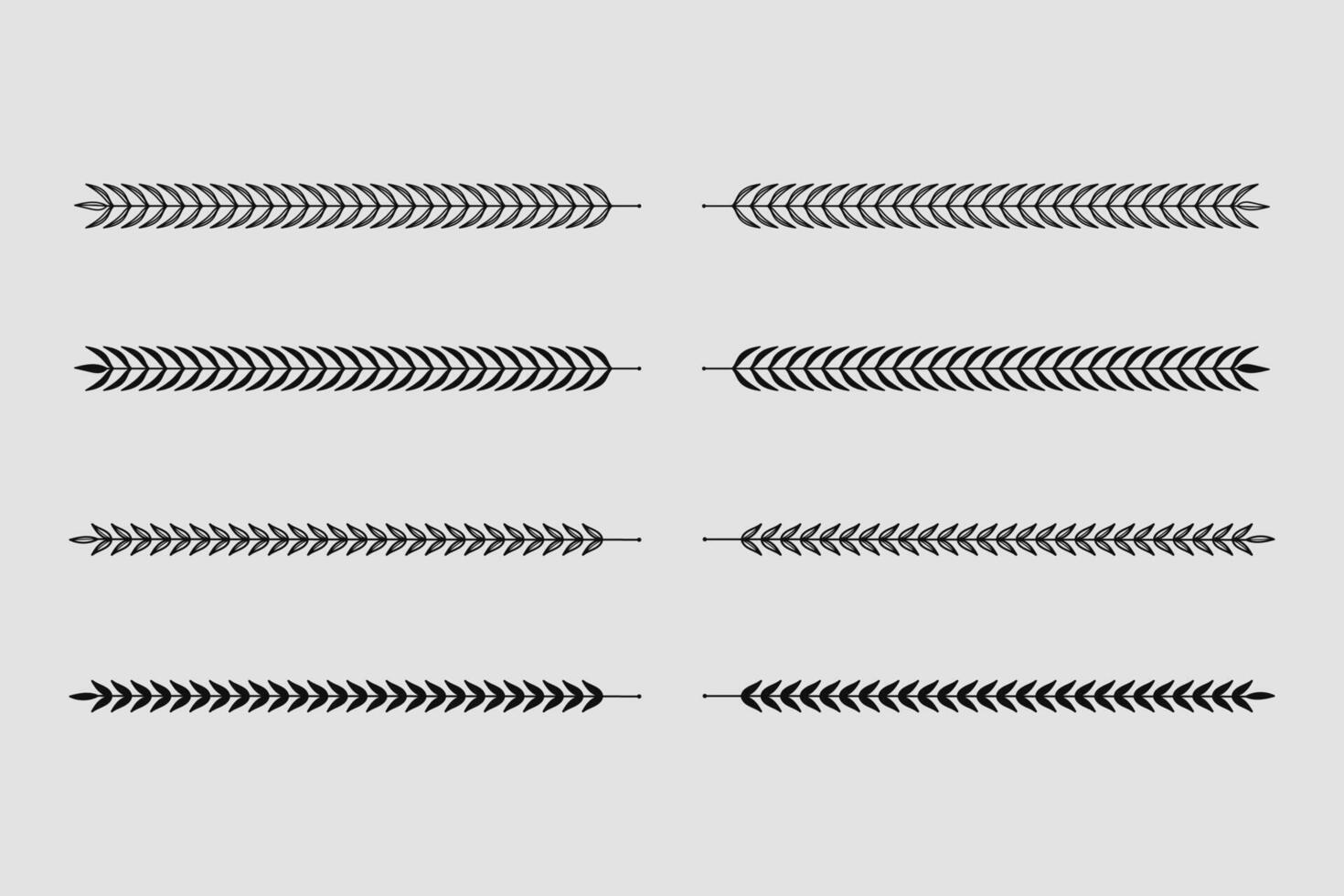 Hand drawn nature floral vine line divider for text layout separator decoration element collection. illustration vector