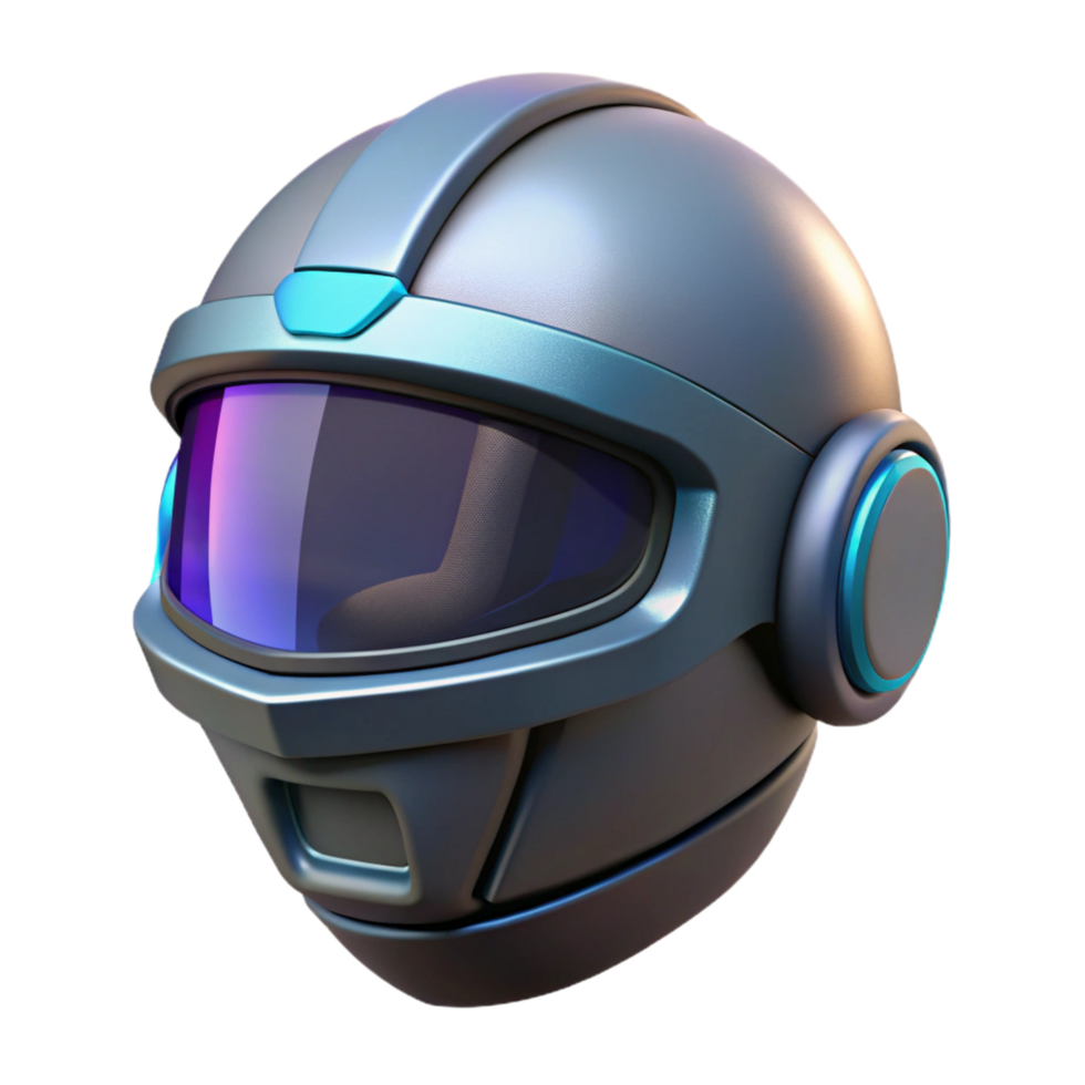 dramatic rustic Futuristic Helmet 3D Render high resolution png