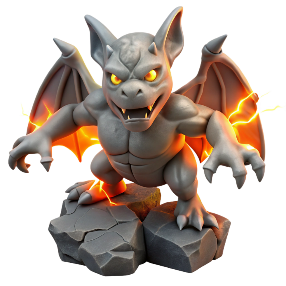 beschwingt klassisch feurig Wasserspeier 3d machen exklusiv 56945249 PNG