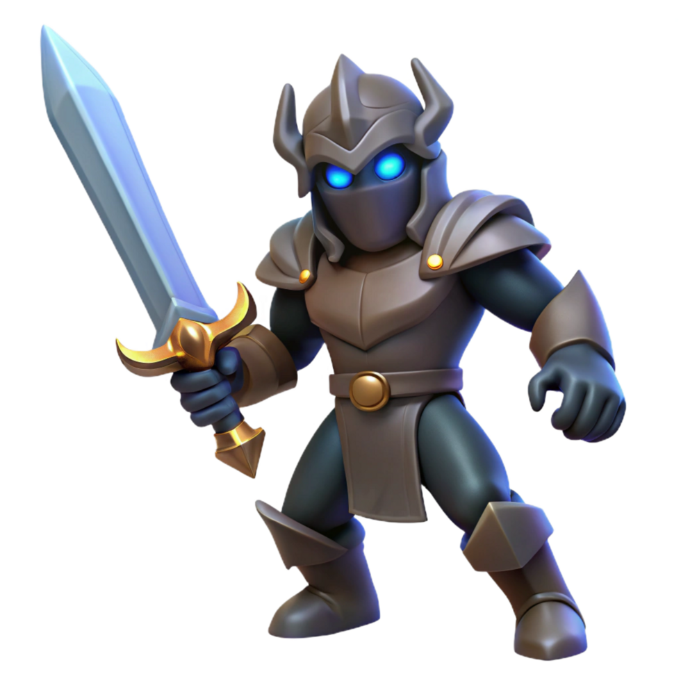 extraordinary artistic 3D Render Fantasy Knight Illustration high quality png
