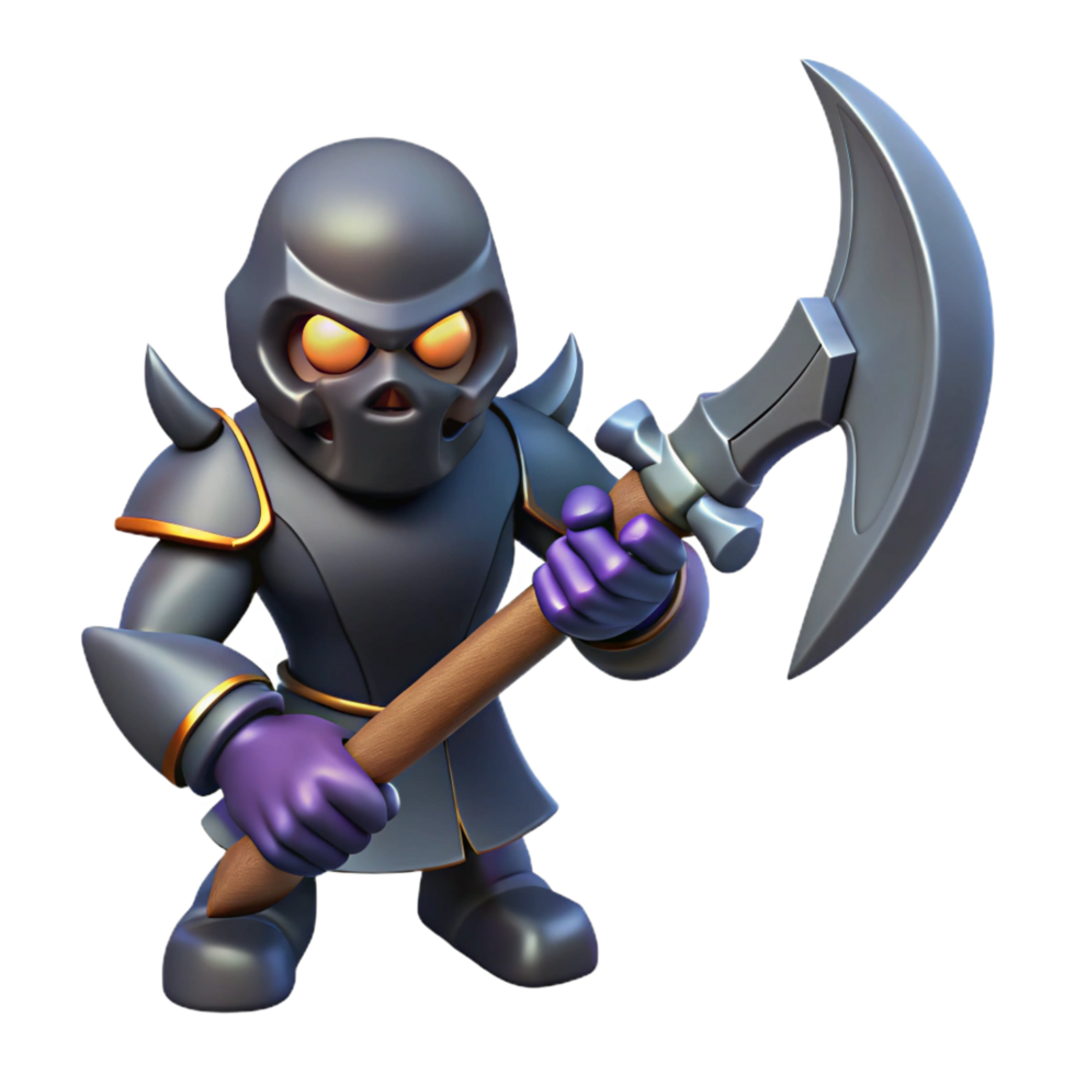 magnificent classic Dark Knight 3D Illustration authentic png