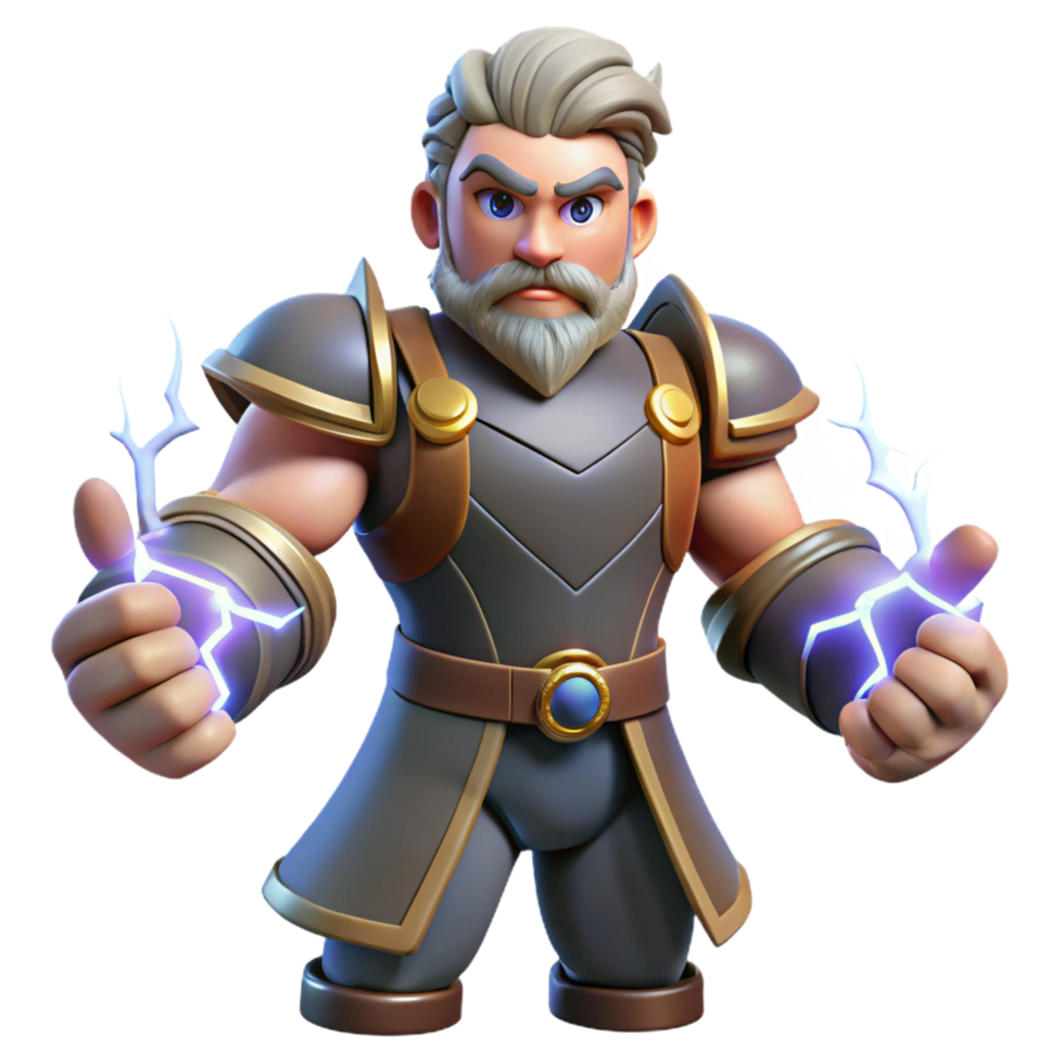 impressive traditional Powerful 3D Render of a Fantasy Warrior genuine png