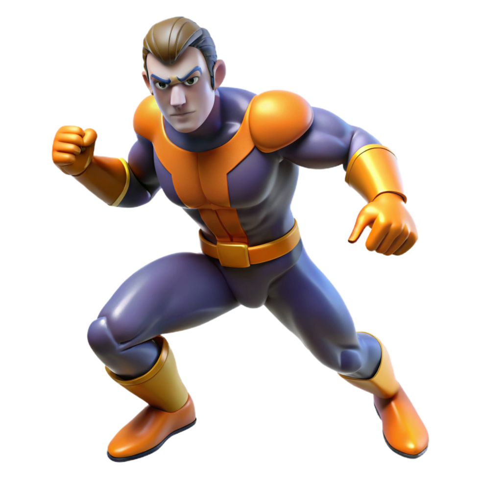wonderful artistic 3D Render Super Hero Illustration exclusive png