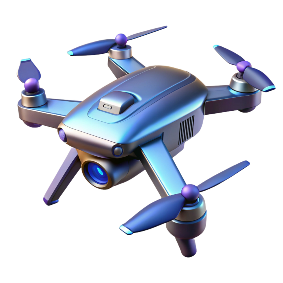 wonderful creative 3D Render of a Futuristic Drone premium png
