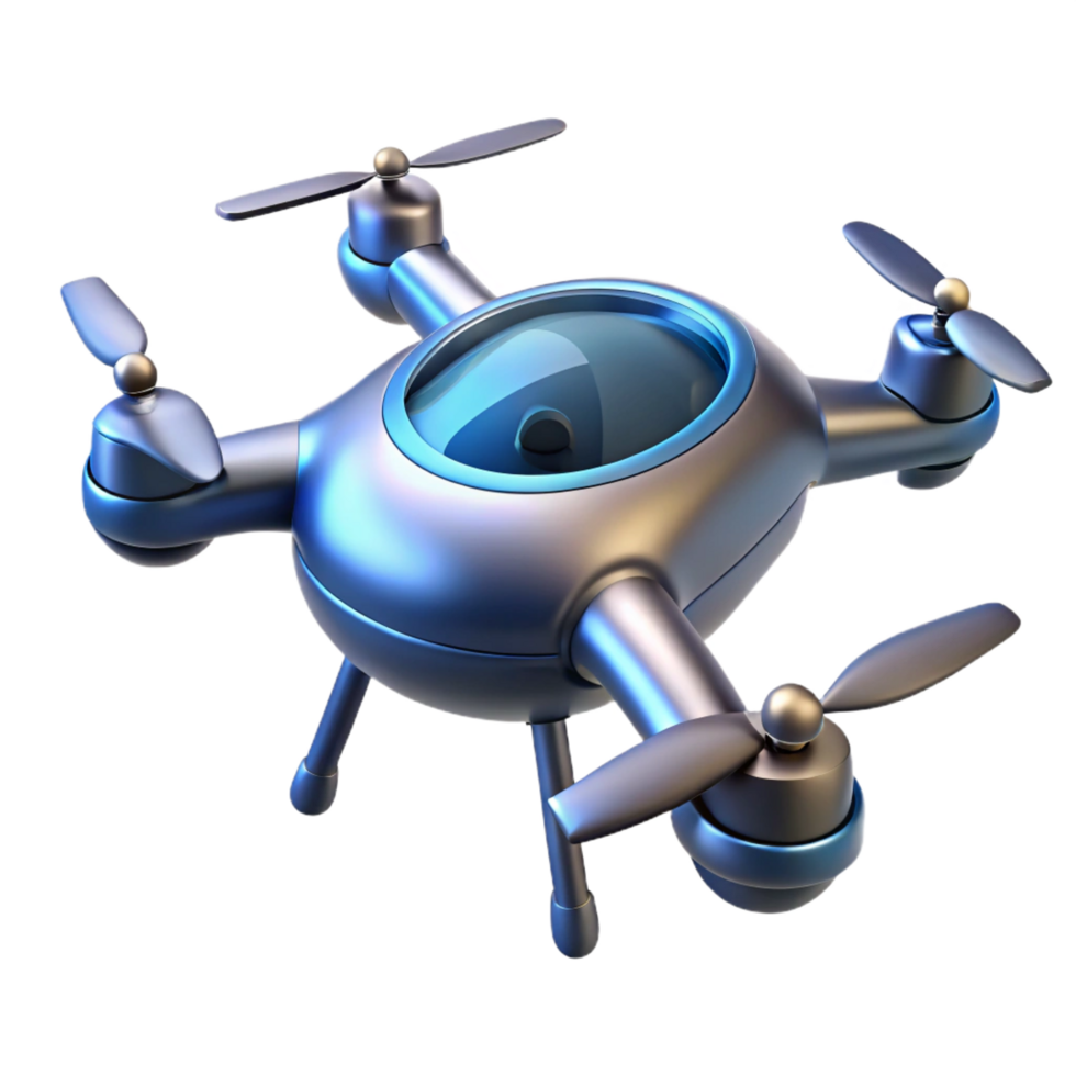 3D Render Futuristic Drone png