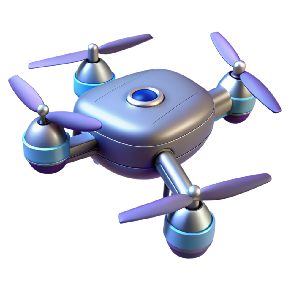 serene creative Futuristic Drone 3D Illustration professional png