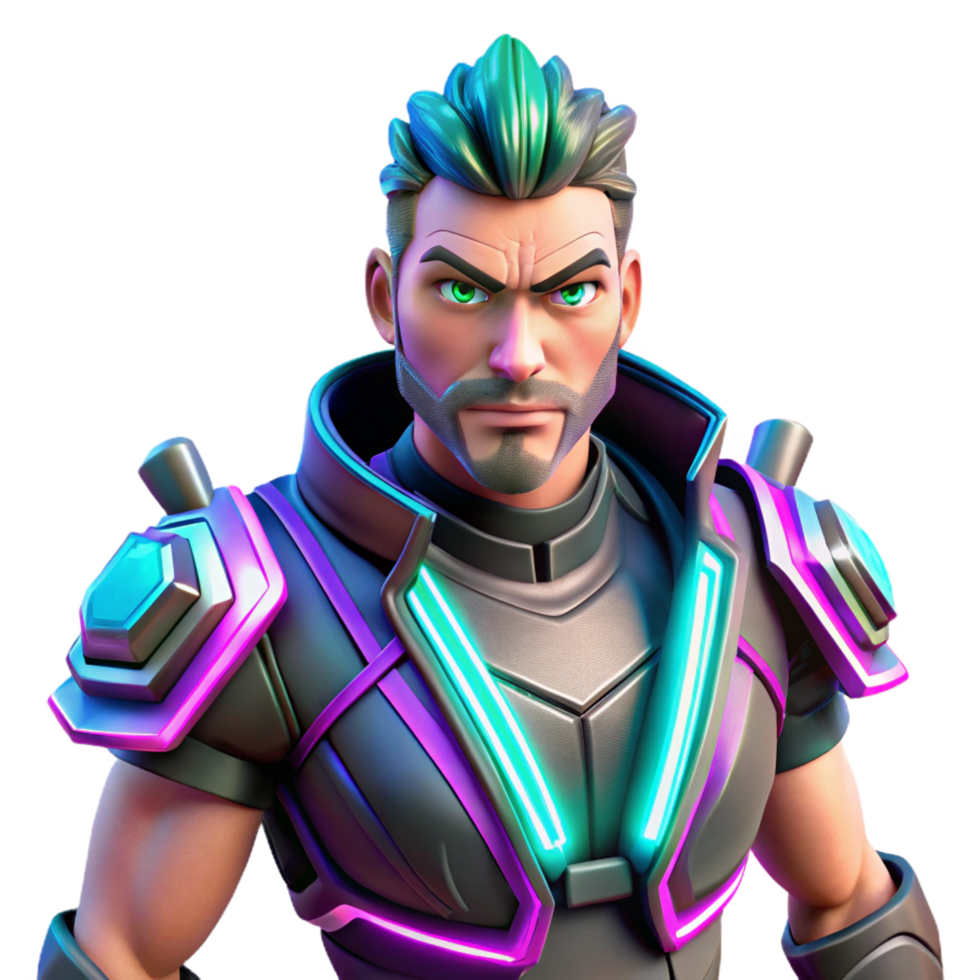 wonderful creative 3D Render Futuristic Male Character professional png
