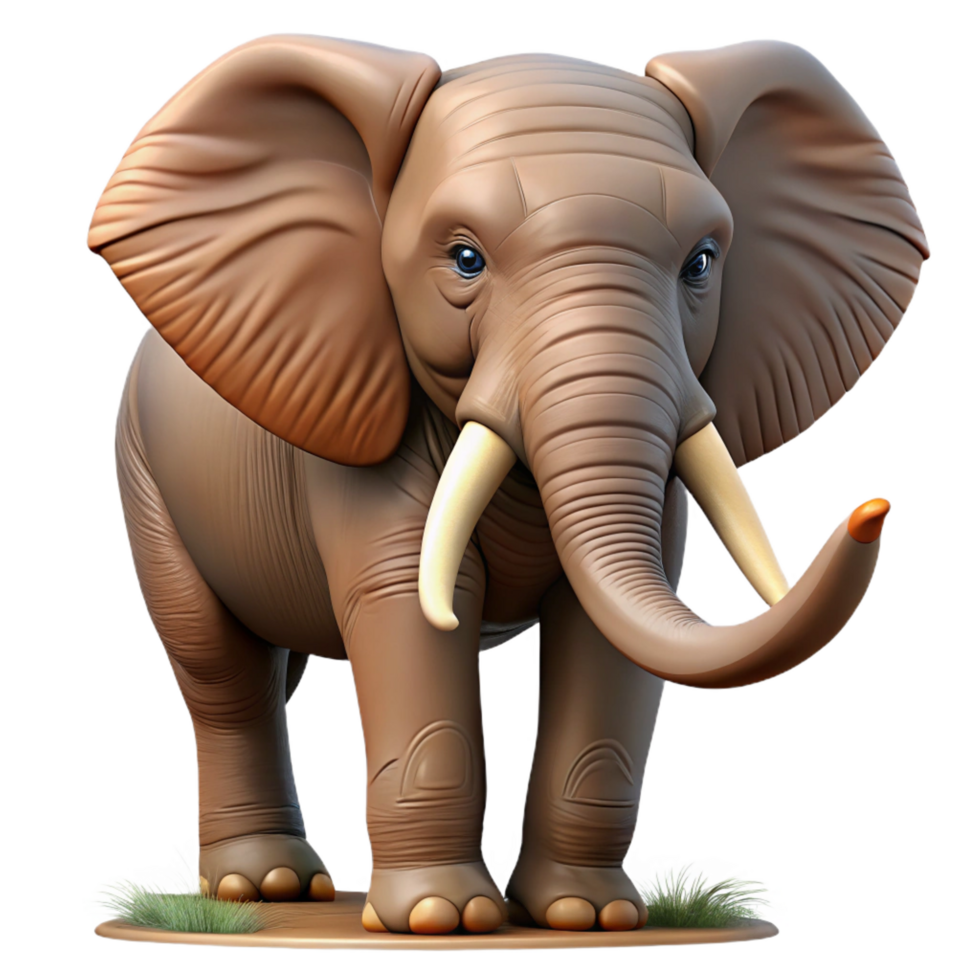 magnificent abstract 3D Render of an Elephant original png