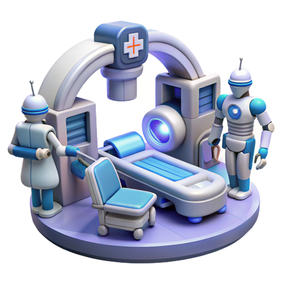 magnificent contemporary 3D Illustration Robotic Medical Scan genuine png