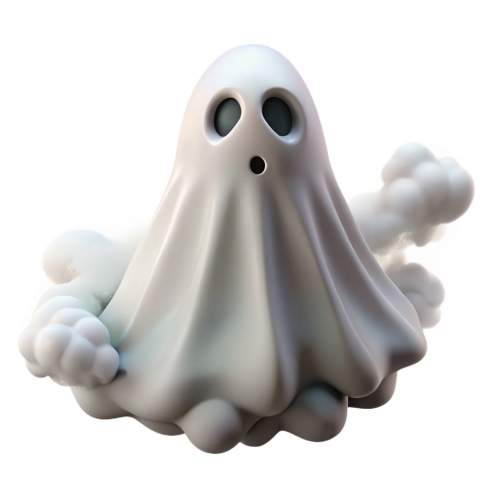 wonderful rustic Cute 3D Ghost Illustration high quality png