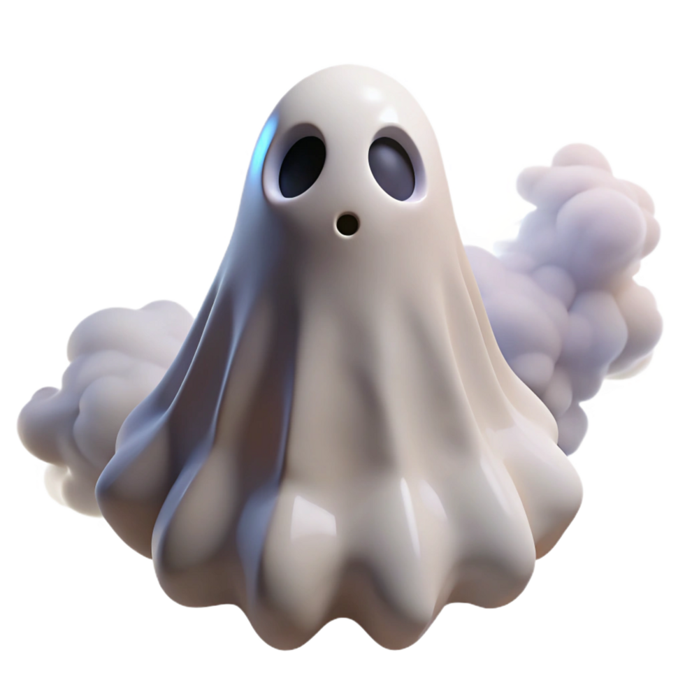 wonderful creative Cute 3D Ghost Illustration professional png